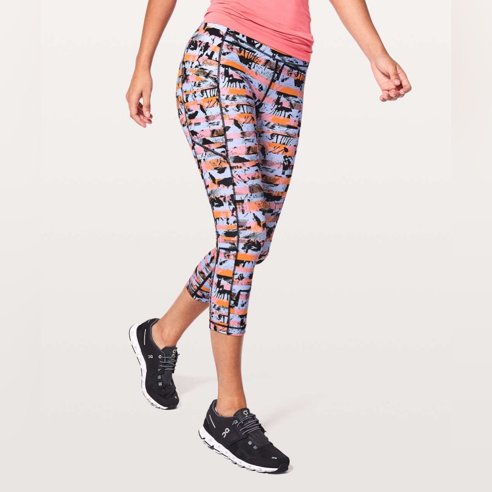 Lululemon Speed Up Crop Legging 21" Inseam Inversion Multi Pocket Size 10